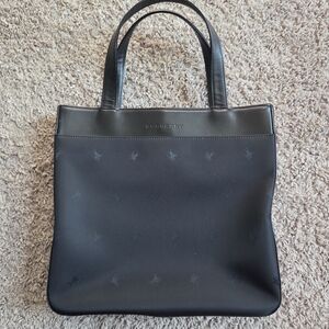 Burberry Nylon Tote With Leather Trim Black Purse Bag